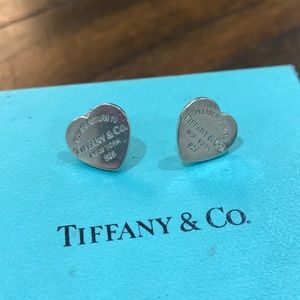 Tiffany signature heart earrings